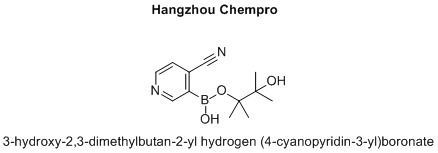 3-hydroxy-2,3-dimethylbutan-2-yl hydrogen (4-cyanopyridin-3-yl)boronate