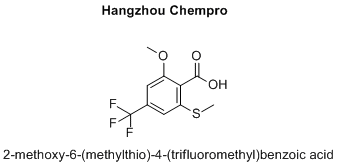 2-methoxy-6-(methylthio)-4-(trifluoromethyl)benzoic acid