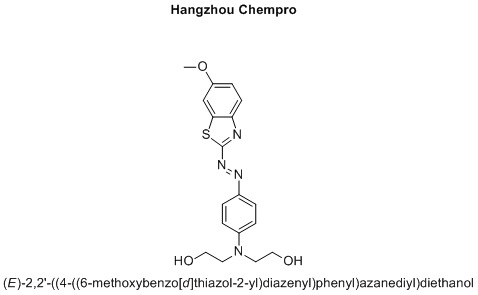 (E)-2,2'-((4-((6-methoxybenzo[d]thiazol-2-yl)diazenyl)phenyl)azanediyl)diethanol