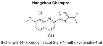 8-chloro-2-(4-isopropylthiazol-2-yl)-7-methoxyquinolin-4-ol