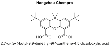 2,7-di-tert-butyl-9,9-dimethyl-9H-xanthene-4,5-dicarboxylic acid