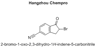 2-bromo-1-oxo-2,3-dihydro-1H-indene-5-carbonitrile