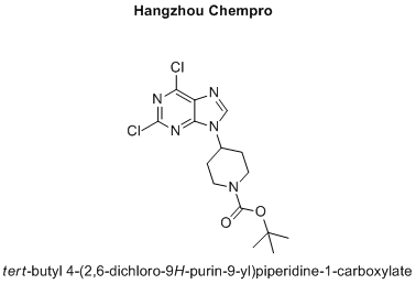 tert-butyl 4-(2,6-dichloro-9H-purin-9-yl)piperidine-1-carboxylate