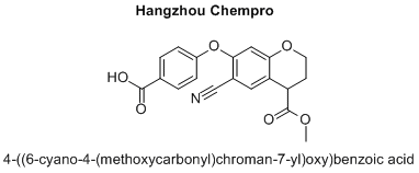 4-((6-cyano-4-(methoxycarbonyl)chroman-7-yl)oxy)benzoic acid