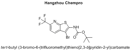 tert-butyl (3-bromo-6-(trifluoromethyl)thieno[2,3-b]pyridin-2-yl)carbamate