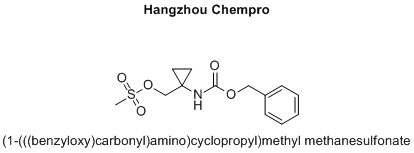 (1-(((benzyloxy)carbonyl)amino)cyclopropyl)methyl methanesulfonate