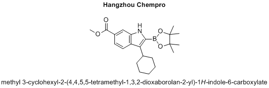 methyl 3-cyclohexyl-2-(4,4,5,5-tetramethyl-1,3,2-dioxaborolan-2-yl)-1H-indole-6-carboxylate