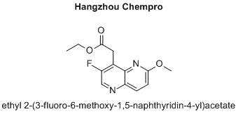 ethyl 2-(3-fluoro-6-methoxy-1,5-naphthyridin-4-yl)acetate