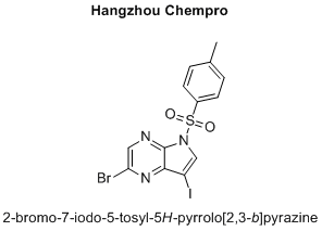 2-bromo-7-iodo-5-tosyl-5H-pyrrolo[2,3-b]pyrazine