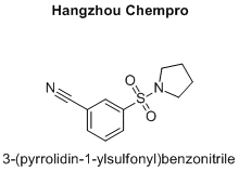 3-(pyrrolidin-1-ylsulfonyl)benzonitrile