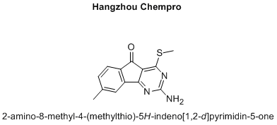 2-amino-8-methyl-4-(methylthio)-5H-indeno[1,2-d]pyrimidin-5-one