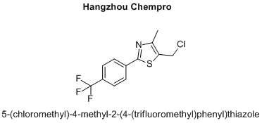 5-(chloromethyl)-4-methyl-2-(4-(trifluoromethyl)phenyl)thiazole