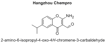 2-amino-6-isopropyl-4-oxo-4H-chromene-3-carbaldehyde