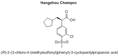 (R)-2-(3-chloro-4-(methylsulfonyl)phenyl)-3-cyclopentylpropanoic acid