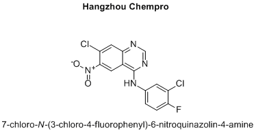 7-chloro-N-(3-chloro-4-fluorophenyl)-6-nitroquinazolin-4-amine