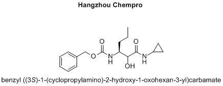 benzyl ((3S)-1-(cyclopropylamino)-2-hydroxy-1-oxohexan-3-yl)carbamate