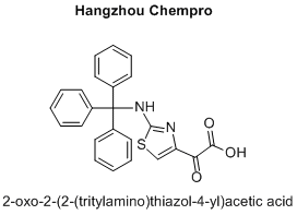 2-oxo-2-(2-(tritylamino)thiazol-4-yl)acetic acid