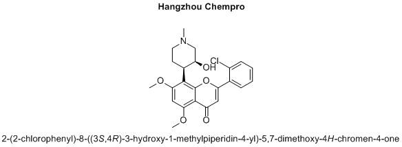 2-(2-chlorophenyl)-8-((3S,4R)-3-hydroxy-1-methylpiperidin-4-yl)-5,7-dimethoxy-4H-chromen-4-one