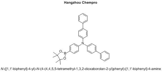 N-([1,1'-biphenyl]-4-yl)-N-(4-(4,4,5,5-tetramethyl-1,3,2-dioxaborolan-2-yl)phenyl)-[1,1'-biphenyl]-4-amine