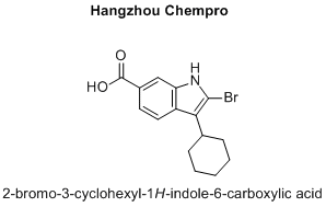 2-bromo-3-cyclohexyl-1H-indole-6-carboxylic acid