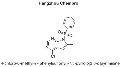 4-chloro-6-methyl-7-(phenylsulfonyl)-7H-pyrrolo[2,3-d]pyrimidine