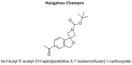 tert-butyl 5'-acetyl-3'H-spiro[azetidine-3,1'-isobenzofuran]-1-carboxylate