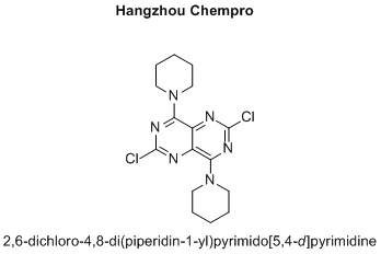 2,6-dichloro-4,8-di(piperidin-1-yl)pyrimido[5,4-d]pyrimidine