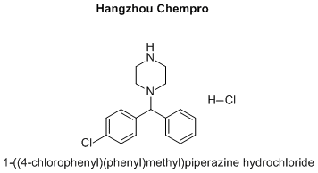 1-((4-chlorophenyl)(phenyl)methyl)piperazine hydrochloride